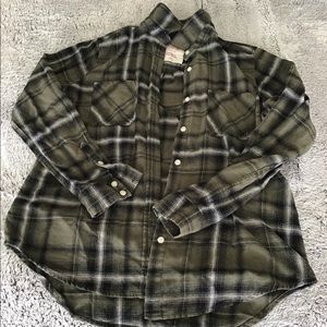 Green Plaid Button-down